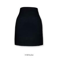 ราคา กระโปรงสั้นทรงแคบสีดำ (เอว 27-28") มือสอง (25583462281)