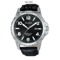 ราคา ALBA Japan นาฬิกาผู้ชาย รุ่น AG8G63X1 สายหนังดำ กันน้ำลึก100m กล่อง-ใบประกัน (26467497947)