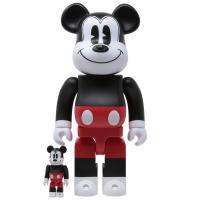 ราคา (ผ่อน0%) Bearbrick Mickey Mouse 2020 Red & White Ver. 400% & 100% (6882314681)