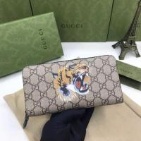 ราคา GUCCI Supreme GG ผ้าใบข้าวหัวเสือพิมพ์ซิปกระเป๋าสตางค์คลิปยาวคลัทช์ 451273 กระเป๋าสตางค์ผู้ชาย (27254674255)