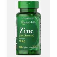 ราคา Zinc Gluconate 50 mg [ 100 เม็ด ] Puritan's Pride (7840724807)