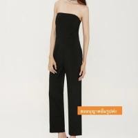 ราคา จั้มสูทเกาะอกสีดำขายาว topshop (14156731104)