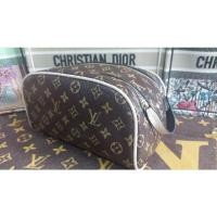 ราคา กระเป๋าใส่เครื่องสำอางหลุยส์วิตตองหนังแคนวาสสลับหนังแท้มือสอง (18855151445)
