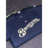 ราคา (G) เสื้อยืด สีกรม Brewers - Majestic มือสอง ราคาถูก พร้อมส่ง (26211806802)