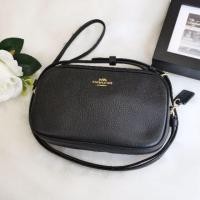 ราคา #รวมกระเป๋าcoachของแท้ #โค้ชแท้100% @3,490฿ #COACH #F30259 #CROSSBODY #POUCH สี : BLACK/IMITATION-GOLD (6406438112)
