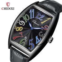 ราคา Chenxi นาฬิกาข้อมือควอตซ์แฟชั่น สายหนัง หรูหรา สําหรับบุรุษ ของขวัญ 8217 (25719838968)