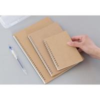 ราคา สมุดโน้ตปกน้ำตาล เส้น grid blank line ขนาด A5 B5 A4 (3020387047)