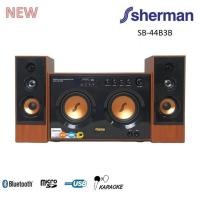 ราคา room_shop101 Sherman ชุดลำโพงแอ๊คทีฟบลูทูธ รุ่น SB-44B3B สีน้ำตาล (26502853353)