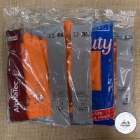 ราคา ถุงมือยางสีส้ม ตรา Ansell Beauty ใช้งานอเนกประสงค์ (4341546451)