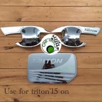 ราคา carfamily304 ﻿เบ้ากันรอยโครเมียม และ ครอบฝาถังโครเมียม TRITON ปี 2015-2018 รถตอนเดียวหรือ 2 ประตู (2277638141)