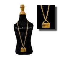 ราคา CHANEL Bag Charm Gold Chain Necklace (12158028115)
