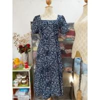 ราคา งานป้าย NOK Boutique ชุดเดรสกระโปรง สีกรมลายไทย(งานป้ายมือ2ค่ะ) (12075105043)