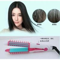 ราคา Mini Brush Candy 2in1 หวีแกนร้อนขนาดพกพา (835793433)