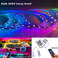 ราคา 【1 ชุด】ไฟ Led RGB 5050 พร้อมบลูทูธ 24 คีย์ 16 สี 220V พร้อมรีโมตคอนโทรล 12V 5 เมตร สําหรับตกแต่ง (21875568158)