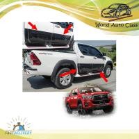 ราคา กาบข้างประตู 4Dr ทรงหมุด โตโยต้า ไฮลัค รีโว้ ล็อคโค สี ดำด้าน Hilux Revo Rocco Toyota 4 ประตู ปี2018-2019 (9816414189)