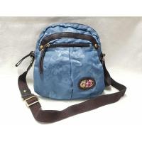 ราคา กระเป๋าผ้าไหมญี่ปุ่นแต่งขอบหนังแท้ (15847665921)