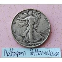 ราคา Walking Liberty Half Dollar ปี 1947 (23587924768)