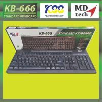 ราคา MD-TECH Standard Keyboard (KB-666) (23435088959)