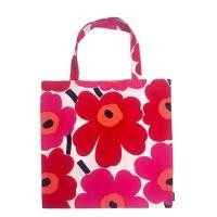 ราคา Marimekko tote Bag สีขาว ดอกแดง (1369432468)