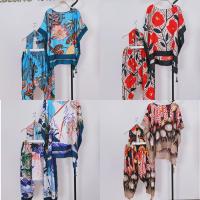 ราคา งานชุดเซ็ต 3 ชิ้น ชุดเซ็ตเสื้อจับคู่กางเกงขาพร้อมผ้าผูกผม เนื้อผ้าโพลีเอสเตอร์ เนื้อผ้าดี ใส่สบาย ลายสวย ดีไซด์คูลๆ (23249553790)