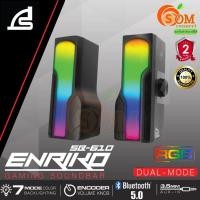 ราคา (SB-610) SPEAKER (ลำโพง) SIGNO RGB เป็นทั้งลำโพง 2 ชิ้น และ Soundbar แจ๊ค 3.5 มม. Bluetooth 5.0 (2Y) -ของแท้ (21223178274)