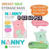 ราคา ขายส่ง 360 ใบ ใบละ 2 บาท! ถุงเก็บน้ำนมแม่ Nanny 8 ออนซ์ 6 กล่อง กล่องละ 60 ใบ (952194957)