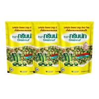 ราคา (แพ็ค3) Greennut Cuttlefish Flavores Crispy Green Peas กรีนนัท ถั่วลันเตาอบกรอบ รสปลาหมึก 82 กรัม (4034561644)