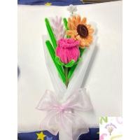 ราคา ดอกไม้กำมะหยี่จัดช่อ 4ดอก มีกุหลาบ ลาเวนเดอร์ ทานตะวัน เเล้วก็เดซี่ ห่อด้วยกระดาษสา (25660427113)
