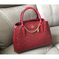 ราคา Coach ถัง แดงลายซีนูน ใหม่มือ1 แท้100% พร้อมส่ง (1498305155)