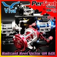 ราคา รอกตกปลา รอกเบท วีว่า VIVA BAITCAST REEL VA60L หมุนซ้าย New VICTOR (20056188996)