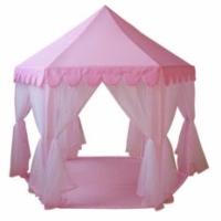 ราคา เต๊นท์เด็ก กระโจมสำหรับเด็ก ทรงปราสาท ม่านระบาย ขนาดใหญ่ สีชมพู (262442476)