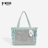 ราคา ฮ่องกงรวมภาษีไดเร็กเมล์WEGO Ribbon Pain Bagกระเป๋าใสความจุขนาดใหญ่กระเป๋าใสของเด็กผู้หญิงกระเป๋าถือ (26654598715)