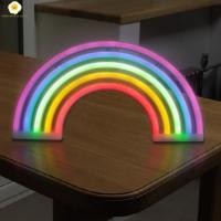 ราคา Rainbow Neon Light USB/แบตเตอรี่ขับเคลื่อน Rainbow Neon Sign น่ารักที่มีสีสัน LED Rainbow Light SHOPSBC7246 (25282434890)