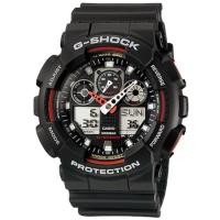 ราคา Casio G-Shock นาฬิกาข้อมือผู้ชาย สายเรซิ่น รุ่น GA-100-1A4 - สีดำ (283187237)