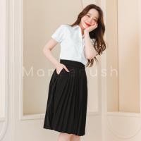 ราคา พลีทมีกระเป๋า ยาว14”-24” Freesize(เอว23-30) / XL(เอว30-42) กระโปรงนักศึกษา ผ้าหางกระรอก (127057038)