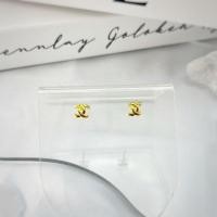 ราคา ต่างหูทองหุ้มแชแนล 100% (23152819699)