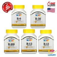 ราคา วิตามินบีรวม 21thCentury Vitamin B6 ,B Complex B-50 ,B-100 และ B-12 B-50 (24063042574)