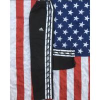 ราคา กางเกง Adidas ผ้าร่ม มือสอง สีดำ แถบขาว กางเกงวอร์มราคาถูก สำหรับผู้ชาย และผู้หญิง (Second-hand Adidas Trousers) (5021921660)