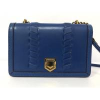 ราคา กระเป๋ามือสอง ของแท้ Charles & Keith หนังแท้ สีฟ้า ขนาด 8 นิ้ว พร้อมส่ง (16069204602)