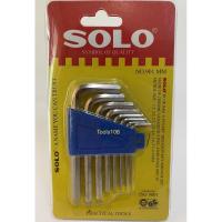 ราคา SOLO โซโล ประแจหกเหลี่ยม 8 ชิ้น/ชุด รุ่น 901 มม. (สีเงิน) (4818089820)