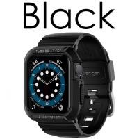 ราคา Spigen Rugged Armor Pro เคสตัวเรือนพร้อมสาย สำหรับ Apple Watch Series 6/SE/5/4/3/2/1 แท้100% แข็งแรงทนทาน กระชับ (7897903827)