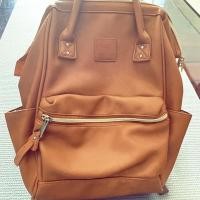 ราคา กระเป๋าเป้ anello แท้ รุ่นหนังPU สีน้ำตาล (มือสอง) (6042722207)