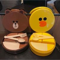 ราคา กล่องข้าวใส่อาหาร+ขวดน้ำในกล่องหมีบราวน์กับแซลลี่ 7-11 (1101780017)