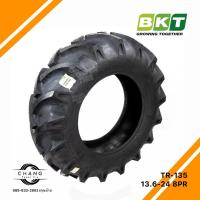 ราคา 13.6-24 รุ่น TR-135 ยี่ห้อBKT ผ้าใบ8ชั้น ยางรถไถ ล้อหลังสำหรับคูโบต้า,JOHN DEERE (3854594037)