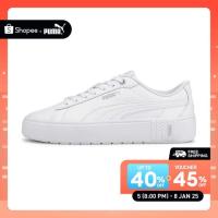 ราคา PUMA BASICS - รองเท้ากีฬาผู้หญิง Smash Platform v2 L สีขาว - 37303501 (18992336861)