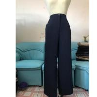 ราคา กางเกงขายาว เอวสูง ผ้าชีฟอง สีกรม อ.32-33 (2484541868)