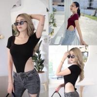 ราคา บอดี้สูท แขนสั้นเว้าเอว ♥️Bodysuit♥️ เว้าเอว (26709636565)