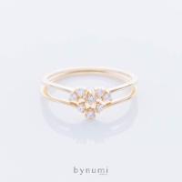 ราคา bynumi Set of Heartfull Rings - "Heartfull" แหวน เงินแท้ 925 ชุบทองคำบริสุทธิ์ และ เพชรสวิส (6128001806)