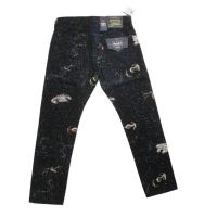 ราคา กางเกงยีนส์ลีวายส์ 501 ผู้ชาย ลายกาแล็กซี สีดำ LEVI'S X STAR WARS JEANS Red Tab Big E (19686397982)