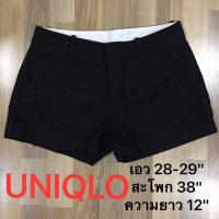 ราคา UNIQLO กางเกงขาสั้นสีดำ #ส่งฟรีลทบ. #ทักแม่ค้าก่อนน้า (960824137)
